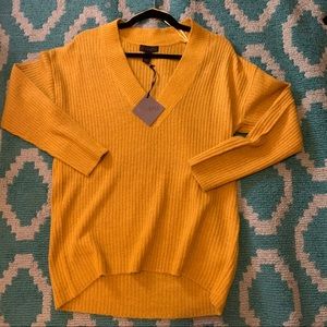 Mustard Women’s V Neck Sweater